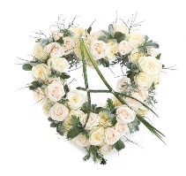 Monogrammed Memorial Open Heart
