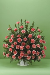 Eternal Comfort - Funeral Basket of Carnations