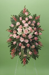 Pink Solace Funeral Spray