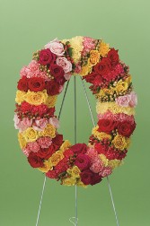 Vibrant Rose Multicolor Eternal Wreath