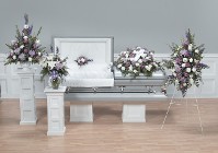 CTT48-11 Arrangement, Vase, Lid Piece, Casket Piece, Spray + Easel
