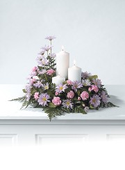CTT61-22 Funeral Candlelit Wreath