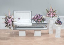 CTT68-11 Spray, Lid Piece, Casket Piece,| Arrangement (Back), Basket
