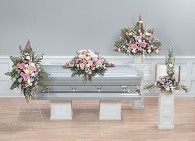 Spray + Easel, Casket Piece, Arrangement on Pedestal (Back), Bible Arrangement - Not Available