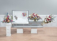 Pedestal Basket, Lid Piece, Lid Heart, Casket Piece, Easel Basket + Easel