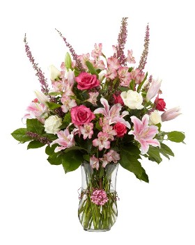 Spring Pastels Arranged in a Vase
