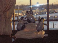 Arctic “Happy Feet“ Penguins at International Night for Xerox