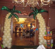 Tropical Palm Trees and Totem Pole at International Night for Xerox Tropical Palm Trees and Totem Pole at International Night for Xerox